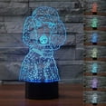 thumbnail image 2 of YSITIAN Poodle Lamps for Girls Room Animal Toys 3D Illusion Night Light Smart Touch Lamp, Creative RGB Led, Christmas Birthday Decorations Gifts YT02-188, 2 of 7
