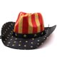 thumbnail image 5 of Sombrero de vaquero retro con bandera de baile marinero, sombrero de paja de verano con pastizales, sombrero de paja de papel unisex, 5 of 6