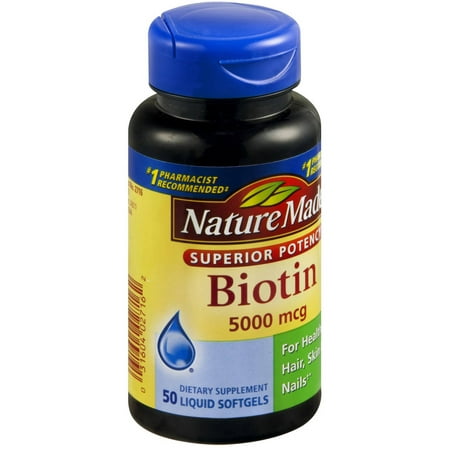 Nature Made Biotin 5000mcg, 50 CT (Paquet de 3)
