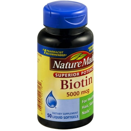 Nature Made Biotin 5000mcg, 50 CT (Pack of 3)