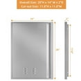 thumbnail image 2 of Shininglove BBQ Single Access Door Stainless Steel 17"W x 24"H inch Outdoor Kitchen Door, Flush Mount for Outdoor Kitchens or BBQ Island, 2 of 8