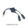 thumbnail image 5 of SIEYIO Headset Y Adapters 2 Female to 1 Male 3.5mm Cable Headphone Connectors for Phone, 5 of 7