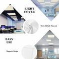 thumbnail image 4 of 3 Pack Cream Fluorescent Light Covers for Ceiling Lights Solid Color Magnetic Ceiling Light Covers Overhead Light Filters for Office Classroom Home, 4 of 9