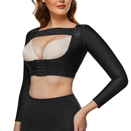 

KUMAYES Long Sleeves Posture Shapewear for Women Upper Arm Shaper Post Surgical Slimmer Arm Lift Compression