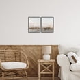 thumbnail image 2 of Stupell Industries Muted Horizon Neutral Tones 2 Piece Black Framed Giclee Art Set, design by Hazel J., 20 x 16, 2 of 8
