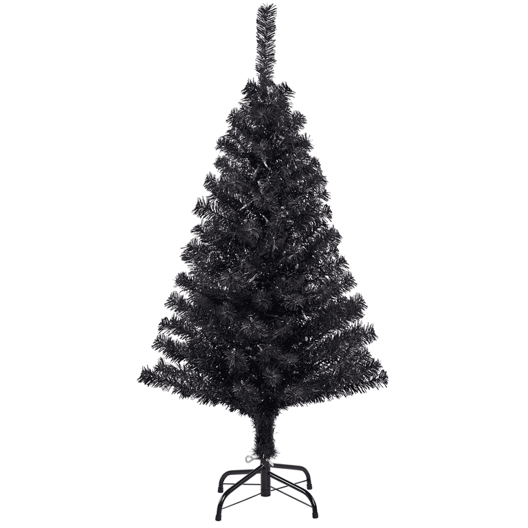 4 foot black christmas tree discount