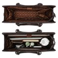 thumbnail image 4 of Wrangler Women Laptop Briefcase Tote Bag with Detachable Adjustable Strap, Coffee, 4 of 7