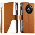thumbnail image 1 of Funda cartera GANGXUN para Realme C65 5G , cuero PU con tarjetero, cremallera, correa de mano, soporte y protección 884°, 1 of 6