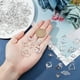 thumbnail image 3 of 1 caja de 96 conectores de dijes de corazón a granel, colgantes de olas de verano, amor, estrella, luna, doble cara, conectores de joyería de plata con eslabones huecos., 3 of 7