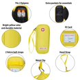 thumbnail image 6 of EpiPen Carrying Medical Case - Yellow Insulated Portable Bag with Zipper - for 2 EpiPen's, Auvi-Q, Asthma Inhaler, Small Ice Pack, Eye Drops, Allergy Medicine Essentials, 6 of 9