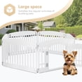 thumbnail image 3 of Parque infantil para perros Simple Deluxe, 24 ejercicios, 6 paneles con puerta, blanco, 3 of 7
