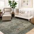 thumbnail image 3 of Lahome Washable 8x10 Rug, Non Slip Living Room Floor Carpet, Non-Shedding 8x10 Area Rug Under Bed, Vintage Nursery Rug, Low Pile Large Area Rug for Office/Playroom/Bedroom(Brownish), 3 of 7