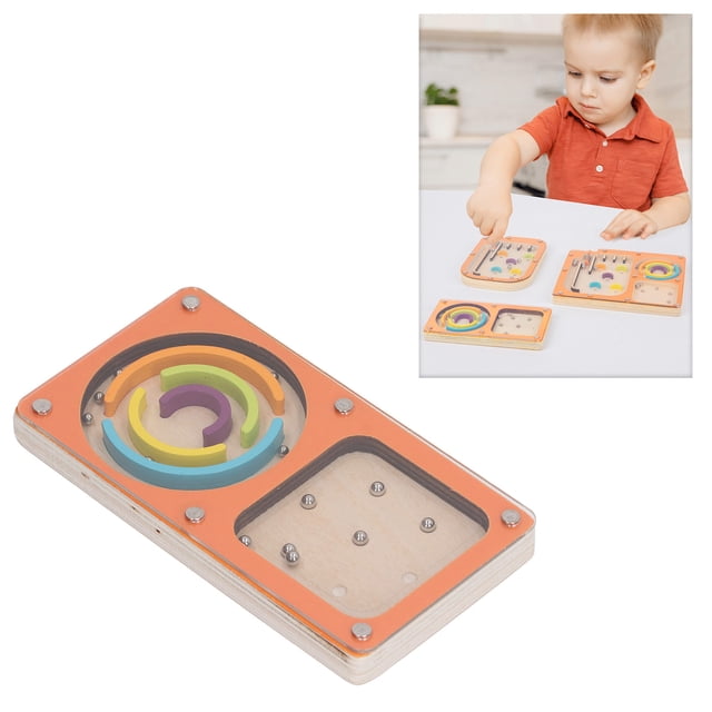 Pinball Maze Game, Fine Motor Educational Handheld Pinball Game for Kids for Travel S,M,L