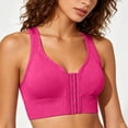 thumbnail image 4 of Lopecy-Sta Sports Bra for Women Racerback Front Hook High Support Seamless Wireless Compression Bra, 4 of 9