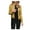 Yellow, variant on LEAVINGSUO Womens Fashion Winter Coats for Women Women Ladies Lapel Motor Jacket Coat Zip Biker Short Punk Cropped Tops