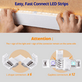 thumbnail image 4 of 3X LED Light Strip Connectors 4 Pin RGB LED Lights Connectors, Gapless, L Shape Connectors for SMD 5050 LED Strip, 4 of 6