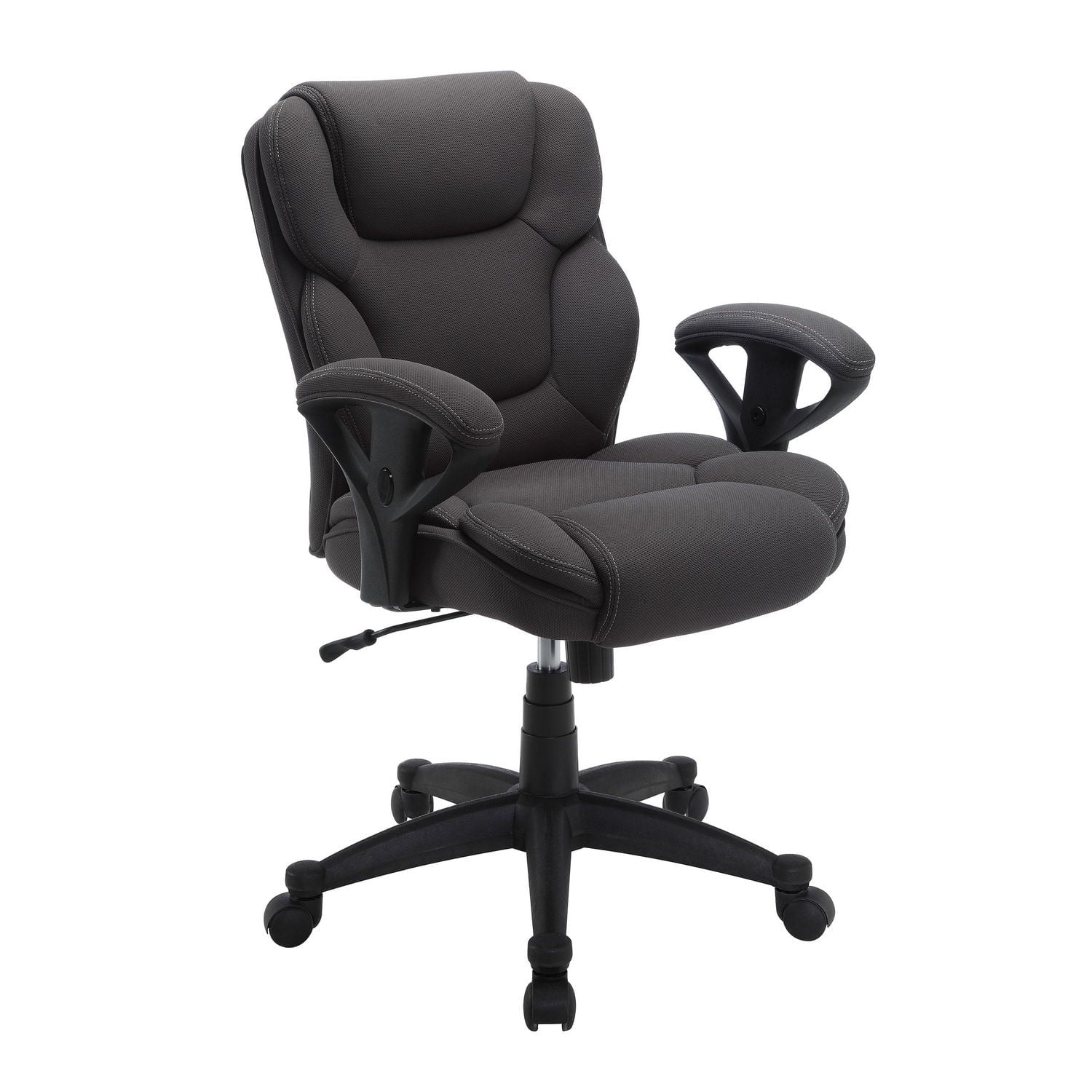 Serta Big & Tall Fabric Manager Office Chair, Supports up to 300 lbs, Grey