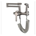 thumbnail image 1 of Fodable Kitchen Faucets Solid Brass Kitchen Sink Mixer Tap Hot & Cold Wall Mounted With Spray Gun Rotating Sink Mixer ,Effortless Installation, 1 of 7