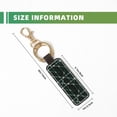 thumbnail image 5 of Keychain 6×3.1×1inpu Leather With Delicate Touch And Strong Recognition Is Used For Daily Travel, Work And Picnic Green Buffalo Plaid Check Tartan Scotland_2, 5 of 8