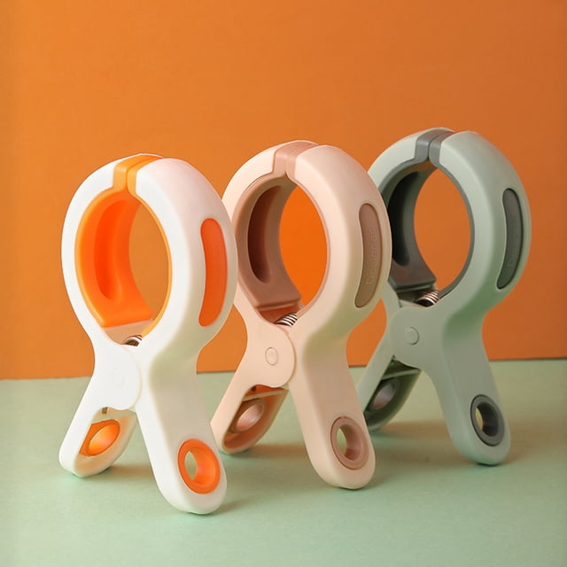 Paquete de 5 pinzas grandes para secar colchas, para sujetar sábanas, pinzas para toallas de playa, pinzas de plástico resistentes al viento para sillas de playa