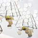 thumbnail image 4 of 12pcs de la venta caliente del diseño moderno adhesivo acrílico hexagonal 3D DIY pegatinas de pared Eccomum Plata, 4 of 6
