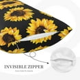 thumbnail image 5 of Daiia Sunflower 6 Bedding Waterproof Pillow Protector Zippered Queen – Bed Bug Proof Pillow Encasement-14"x20", 5 of 9