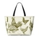 thumbnail image 2 of Easygdp Chickens Bolsa de Viaje de Playa de Gran Capacidad, Bolsa Tote Perfecta para la Playa, Escapadas de Fin de Semana y Viajes, 2 of 7