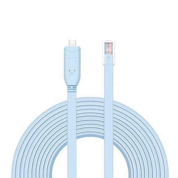 USB C to RJ45 Console Cable,5FT(1.5M) USB C Male to RJ45 Male FTDI Cisco Console Cable for Routers, Switches,Serves and More.