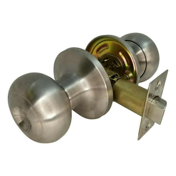 High Quality Door Knob Passage Lock Interior Bedroom Closet Stainless