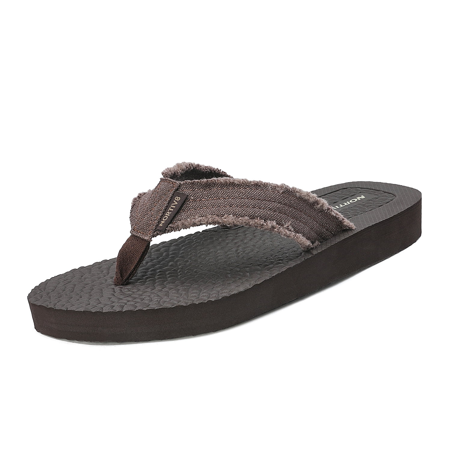 NORTIV 8 Mens Flip Flops Beach Sandals 
