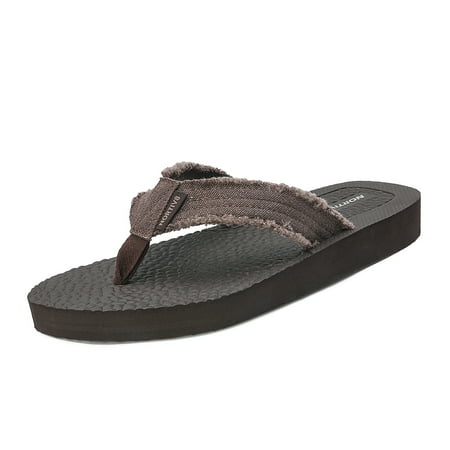 

NORTIV 8 Mens Flip Flops Beach Sandals Lightweight EVA Sole Comfort Thongs