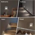 thumbnail image 4 of Induction Night Light, Battery Powered 3pcs Soft White Lighting Motion Sensor Night Light Multifunctional Power Saving  For Bedrooms, 4 of 8