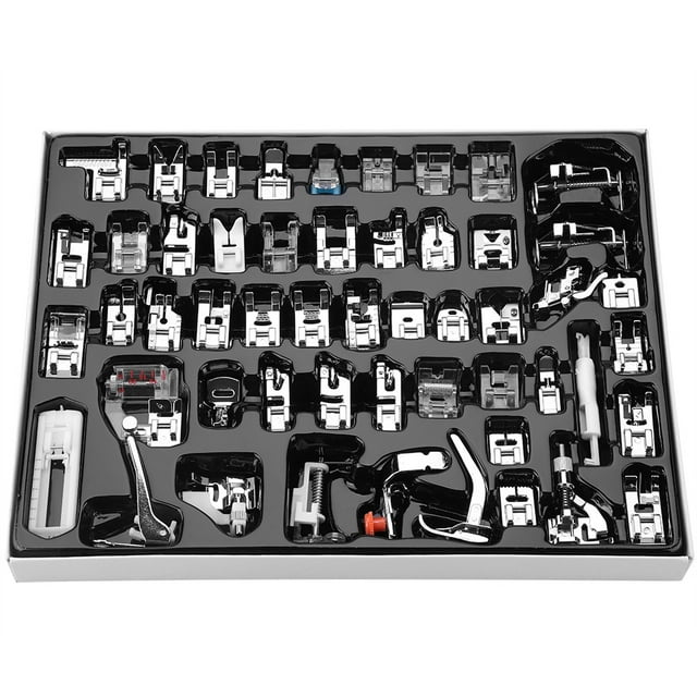 52pcs Stitch Walking Foot Presser Feet Kit for Household Multi Functional Sewing Machine
