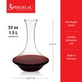 thumbnail image 4 of Spiegelau Authentis 1.5 L/53 oz decanter (Set of 1), 4 of 9