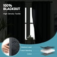 thumbnail image 3 of Qelus Outdoor Thermal Curtains for Winter, 52" x 96" Thick Heavy Window Insulation for Winter Waterproof Curtains for Snow Rain Weather, Gray, 1 Panel, 3 of 7