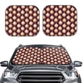 thumbnail image 2 of Naloa Golden Christmas Balls Print 2-Piece Windshield Sunshade,Foldable Car Front Window Sun Shades,for Most Sedans SUV Truck-Large, 2 of 6