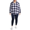 thumbnail image 2 of Terra & Sky Women's Plus Size Quarter Zip Faux Sherpa, 2 of 5