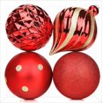 thumbnail image 1 of Bolas de Navidad SHareconn 4 unidades 15 cm irrompibles rojas, 1 of 6