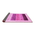 thumbnail image 2 of Ahgly Company Indoor Round Solid Pink Modern Area Rugs, 3' Round, 2 of 4