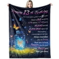 thumbnail image 1 of LHSHID Birthday Gifts for 12 Year Old Girl 12th Birthday Gifts Blanket for Her 12th Birthday Decorations Butterflies Blanket Gifts Ideas for Teen Girl Daughter Sister 60x80in, 1 of 6