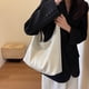 thumbnail image 4 of Conjunto Bolso Y Bolso Hombro para Mujer 2 Uds. Bolso Compras Suave A La (Beige), 4 of 9