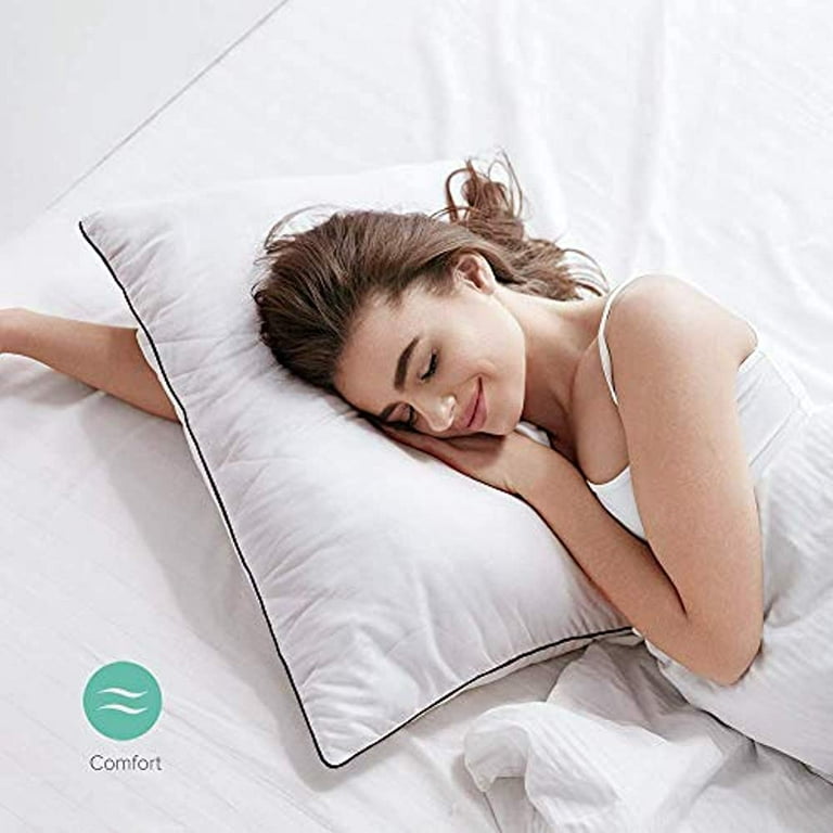  Reberyle Bed Pillows for Sleeping - Standard Size Set of 4  Luxury Hotel Quality Bed Pillows Supportive Pillows, Super Soft Down  Alternative Fill for Side Back and Stomach Sleepers : Home