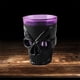 thumbnail image 3 of Lámpara de noche de calavera con forma de copa de terror gótica, velas sin llama, accesorios decorativos para el hogar de Halloween, negro (luz azul), 3 of 5