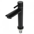thumbnail image 1 of Black Sink Faucet, G1/2 Thread Light Luxury Water Tap, Kitchen For Bathroom Household Accessory Toilet Straight Type Without Tube, 1 of 8