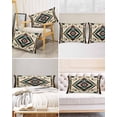 thumbnail image 6 of Boho Red Teal Brown Satin Pillowcase for Hair and Skin with Zipper, Soft Breathable Cooling Silk Pillow Cases, Southwestern Country Geometric Body Pillow Covers Bed Pillows 20"x54", 6 of 6