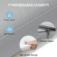 thumbnail image 7 of Pellebant  Outdoor Patio Chaise Lounge Cushion 2PC-71.8" - Light Grey, 7 of 7