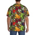 thumbnail image 5 of Gaeub Begetable Men's Lapel Short Sleeve Shirt, Relaxed Fit Shirt, Soft and Breathable for Outdoors Party Travel - Large, 5 of 7