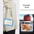 thumbnail image 5 of Case for Samsung Galaxy Tab A7 Lite 2021 8.7 inch with Screen Protector, 360 Degree Rotating Kickstand Hand Strap Heavy Duty Shockproof Cover with Shoulder Strap, Cream Navy, 5 of 7