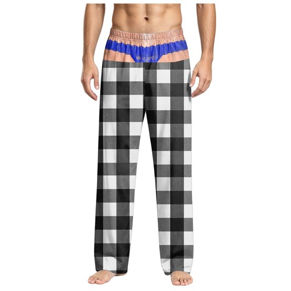 yoplnin Men Christmas Pajama Pants Men's Christmas Funny PJ Pants With Pockets Christmas Outfits