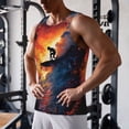 thumbnail image 5 of Rateoe Sunset Surfing Silhouette Pattern Sleeveless Gym Shirt Muscle Tee Breathable Workout Shirt Slim-Fit Tank Quick Dry Fit Muscle Tank Top Bodybuilding Sleeveless T Shirt-4X-Large, 5 of 7